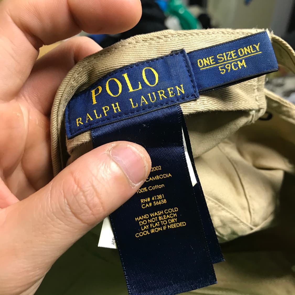 폴로 랄프로렌 베이지 볼캡 상품이미지3