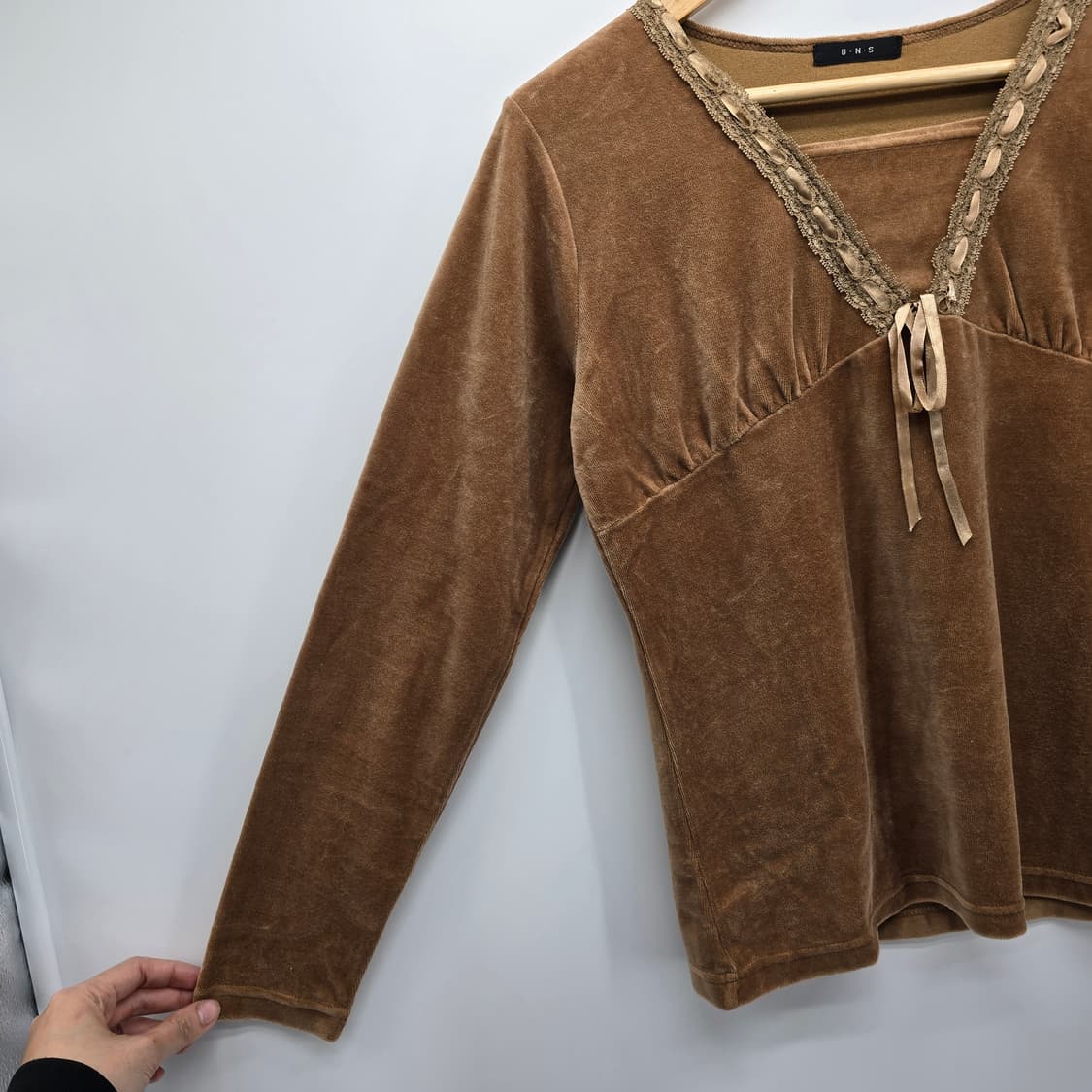 일본 빈티지 벨벳 브이넥 오리엔탈 스타일 상품이미지4