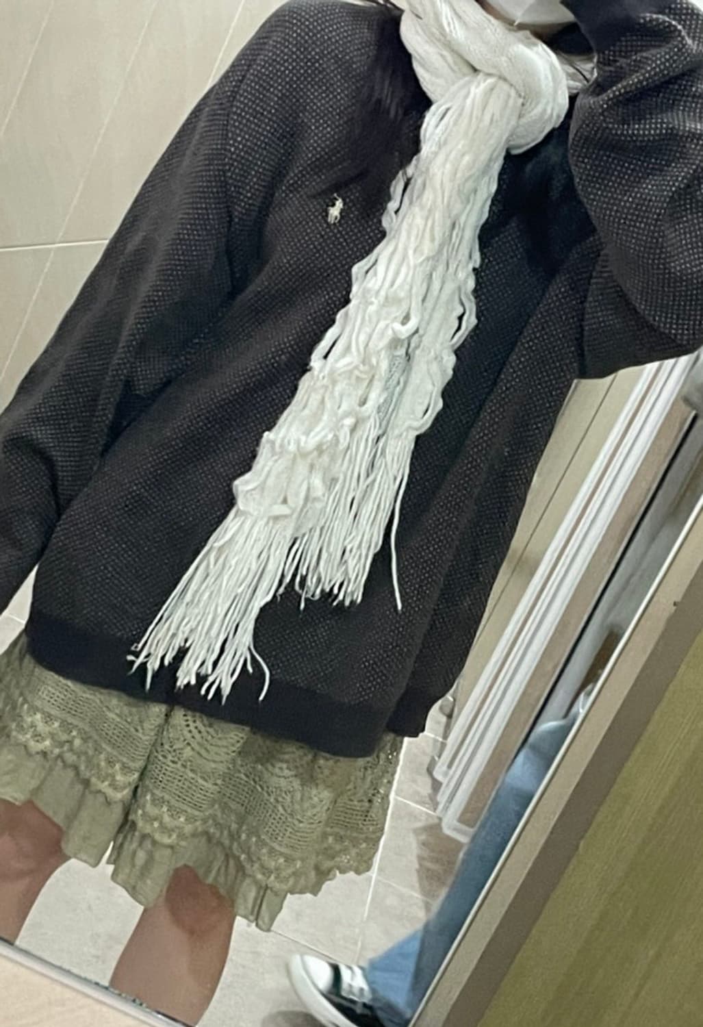 모리 빈티지 레이스 크로셰 스커트 상품이미지2