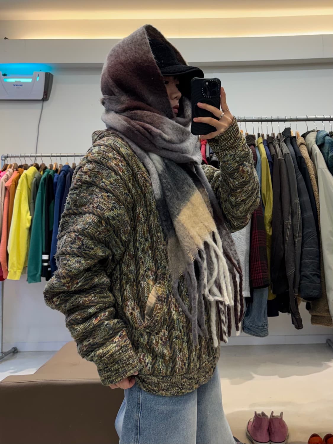 프릭스스토어 체크 머플러 상품이미지6