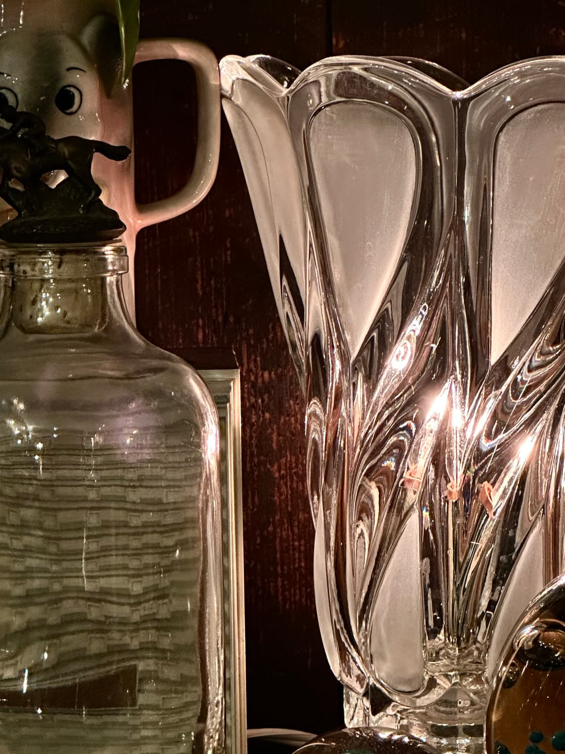 체코 빈티지 크리스탈 테이블 램프 탁상 조명 상품이미지7