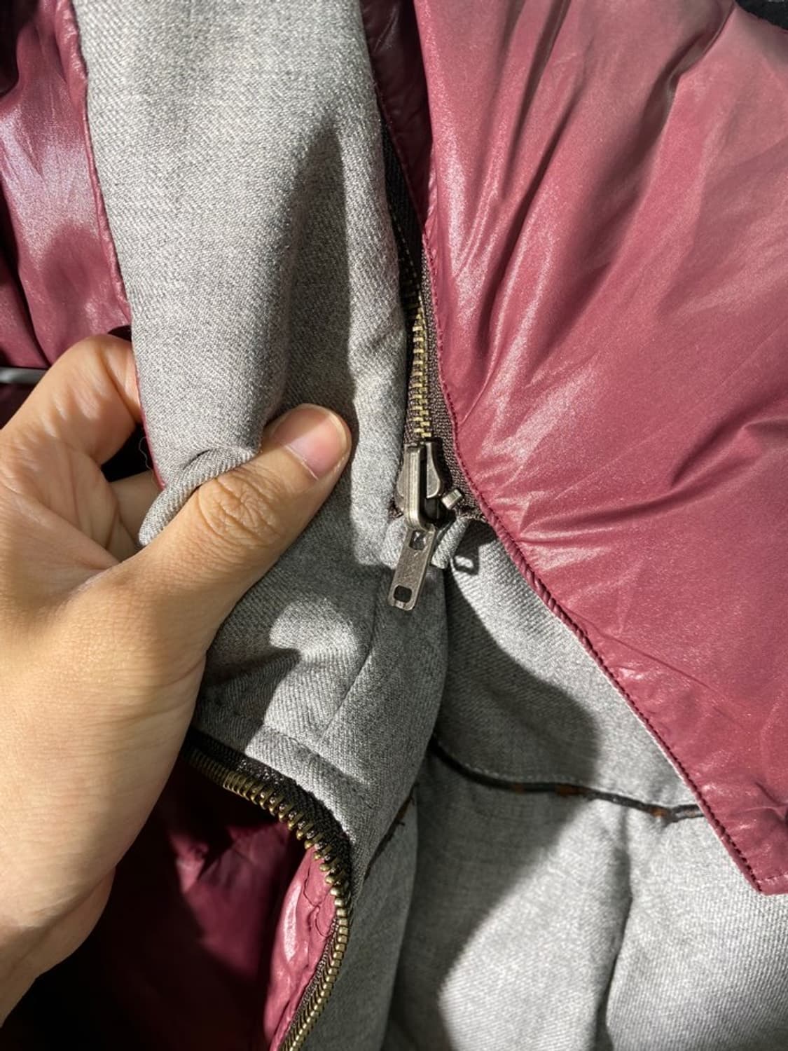 mens melrose 리버서블 퍼 후드 패딩 상품이미지5