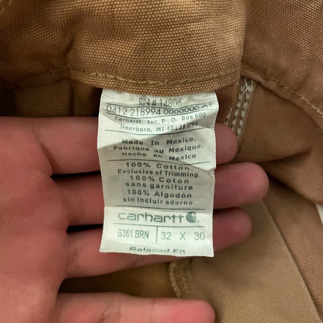 칼하트 더블니 팬츠 상품이미지7