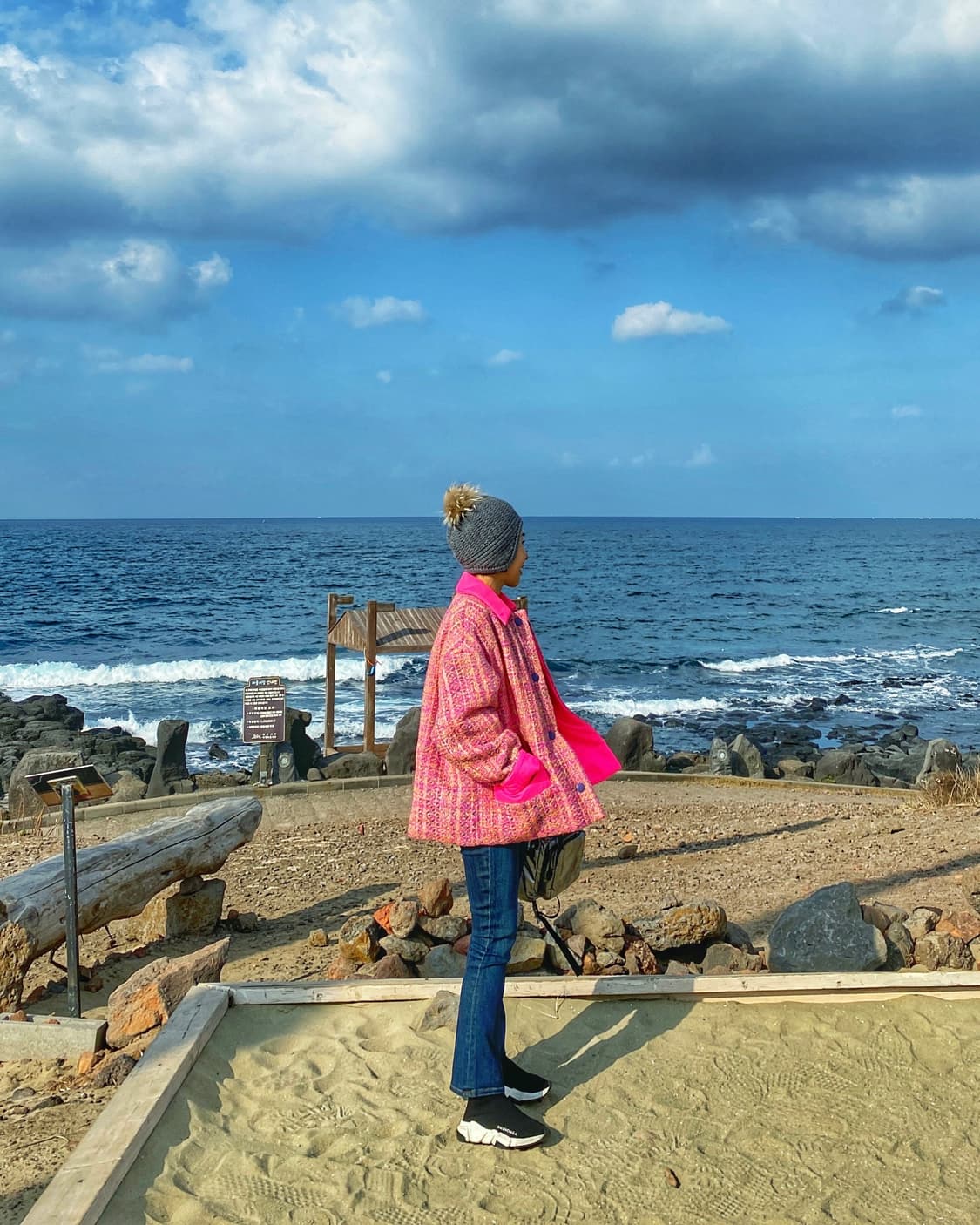 프라다 트위드 패딩 코트 38 (44-55) 상품이미지3