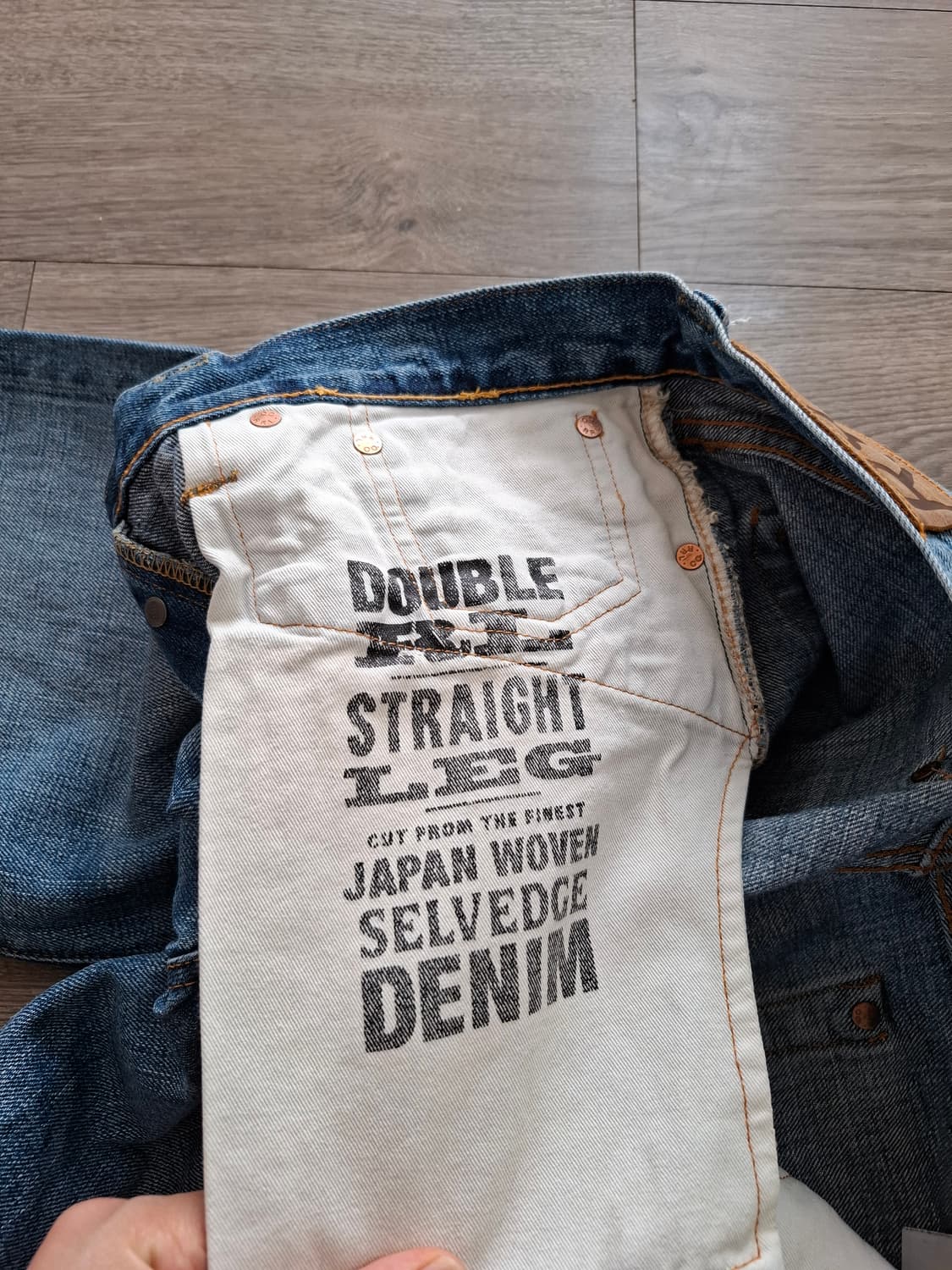 33/32 더블알엘 스트레이트핏 힐스뷰 데님 파이브포켓 빈티지 상품이미지4