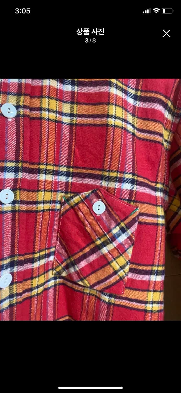 [FOB FACTORY] 코튼 체크 셔츠 L사이즈 JAPAN-MADE 상품이미지3