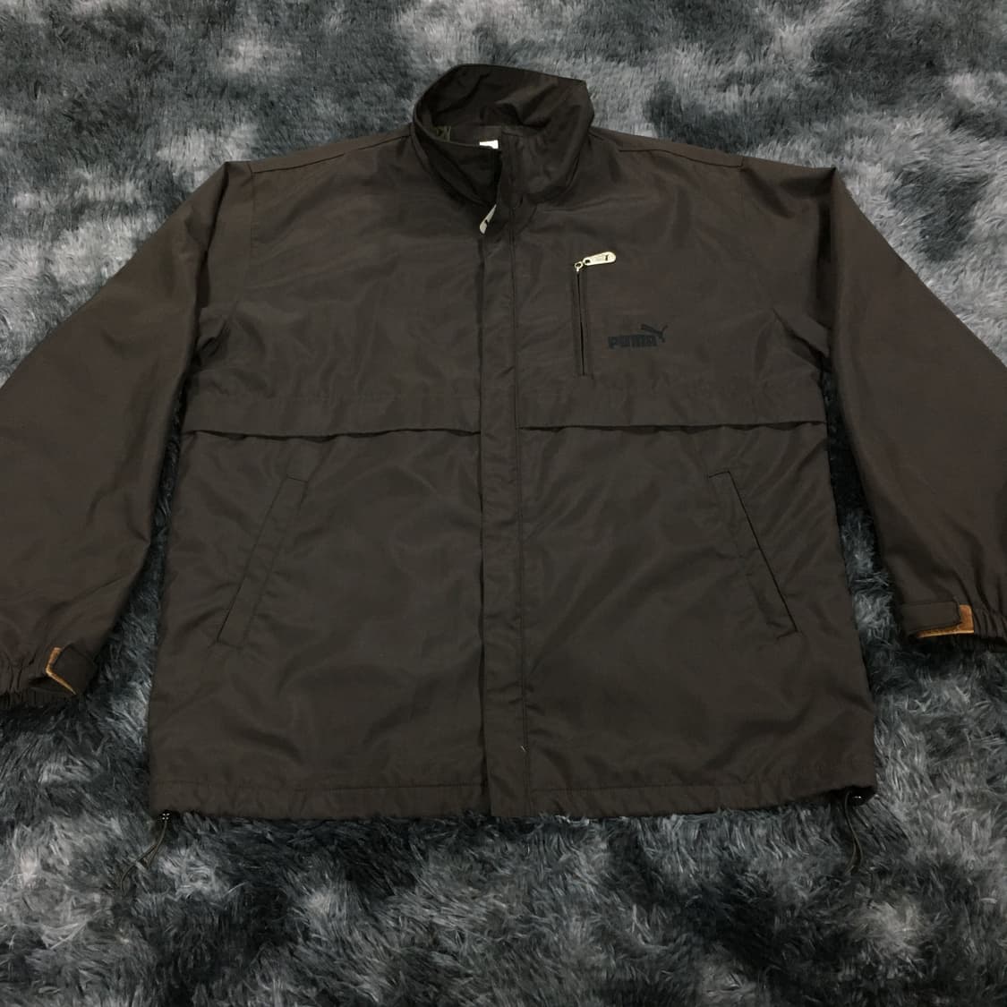 투티/0120 puma 푸마 자수로고 브라운 바람막이 자켓 트랙탑 상품이미지3