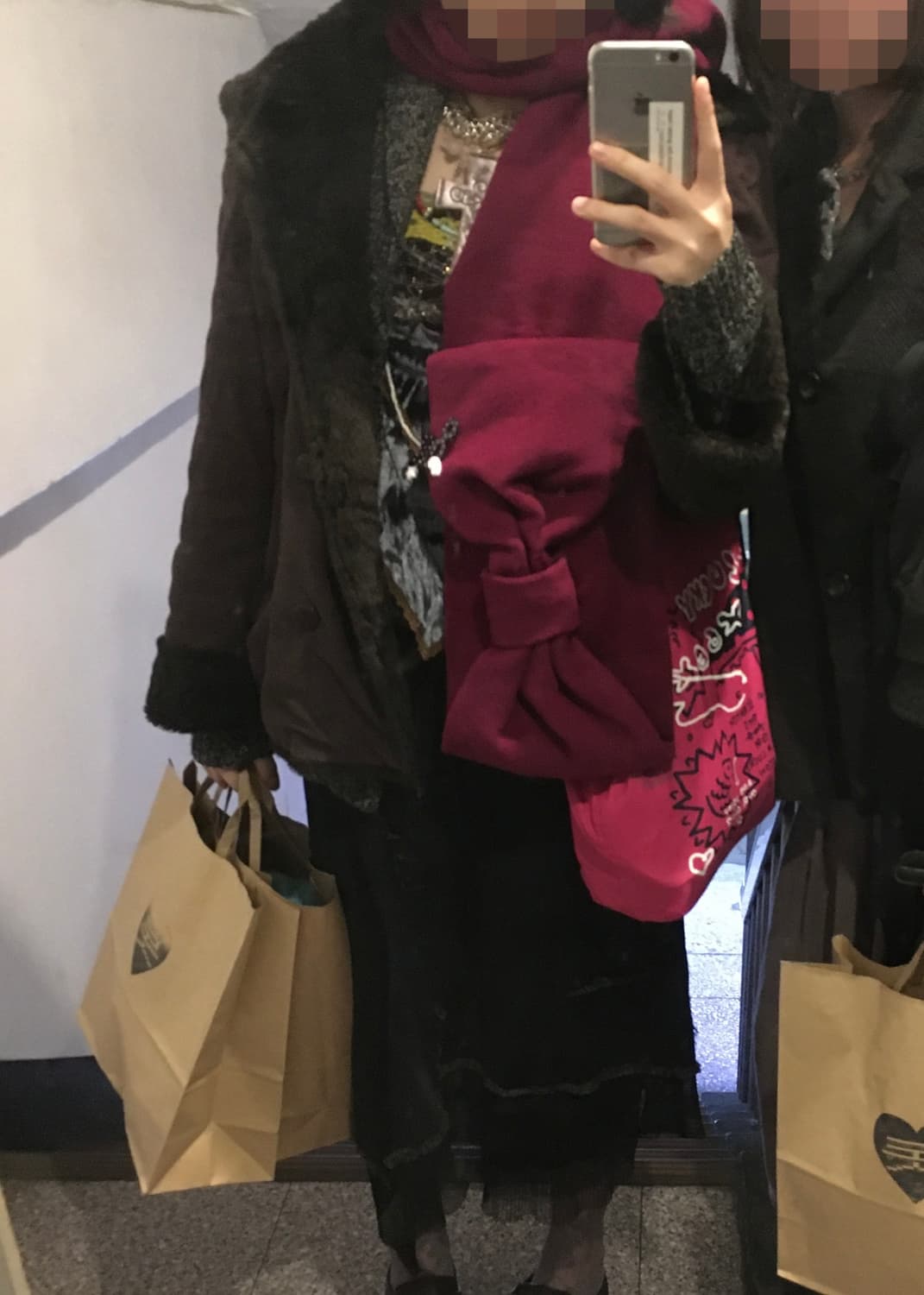 일본빈티지 초코 무스탕 블레이저 라떼갸루 파우닝133 샵오공이 와이즈걸 상품이미지3