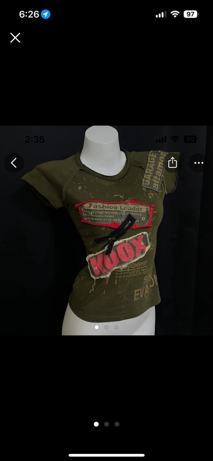 빈티지 그런지 반팔 상품이미지1