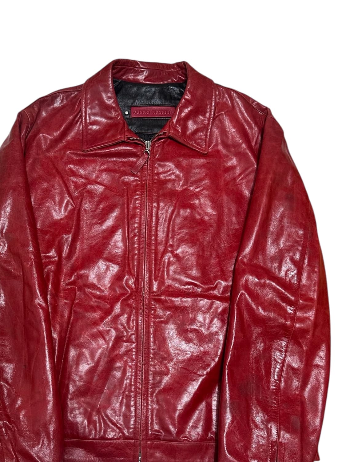 JUNKO KOSHINO 소가죽 레더 자켓 상품이미지2