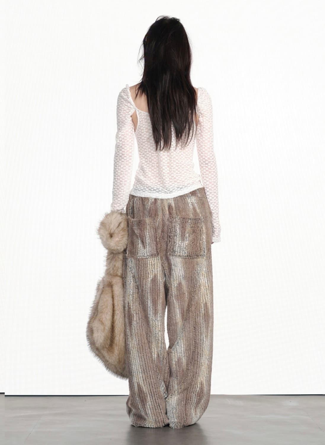 울 와이드 밴딩 팬츠 상품이미지2