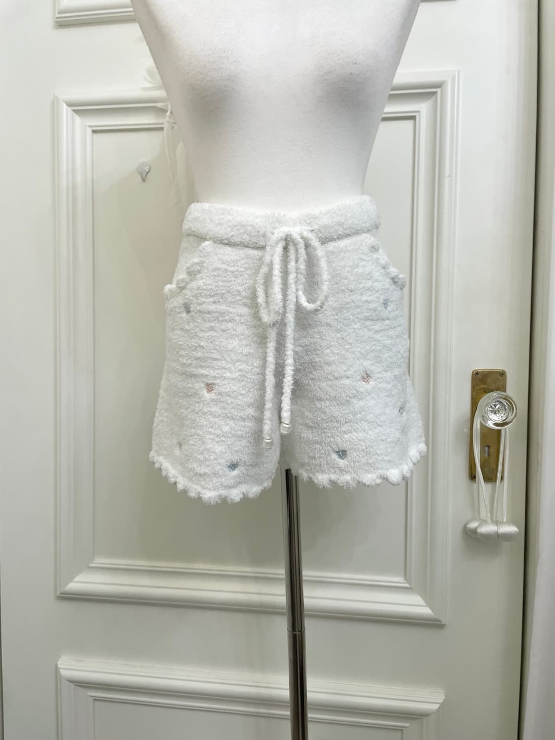 GELATO PIQUE ivory heart embroidery shor 상품이미지5