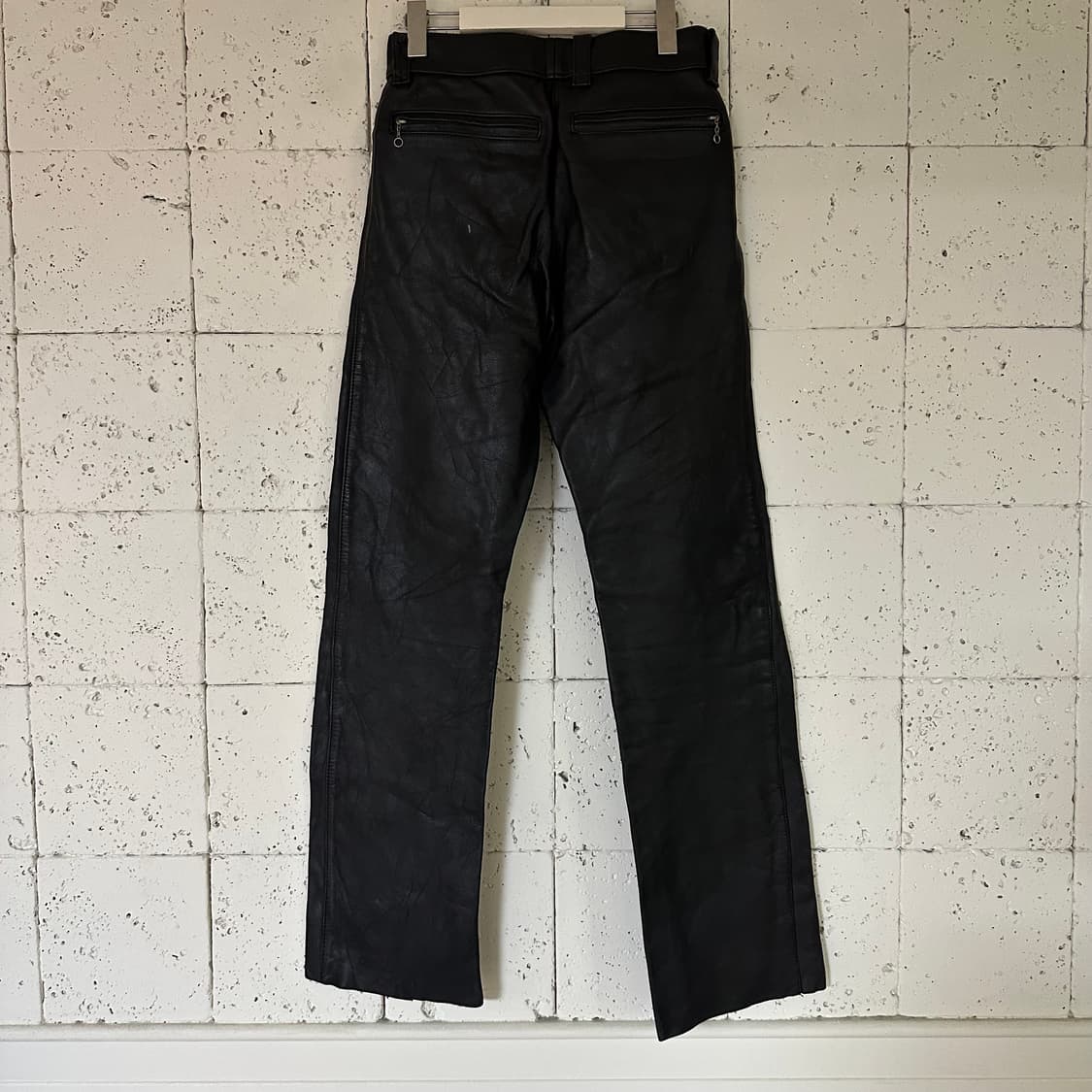 29 소가죽 바지 블랙 상품이미지4