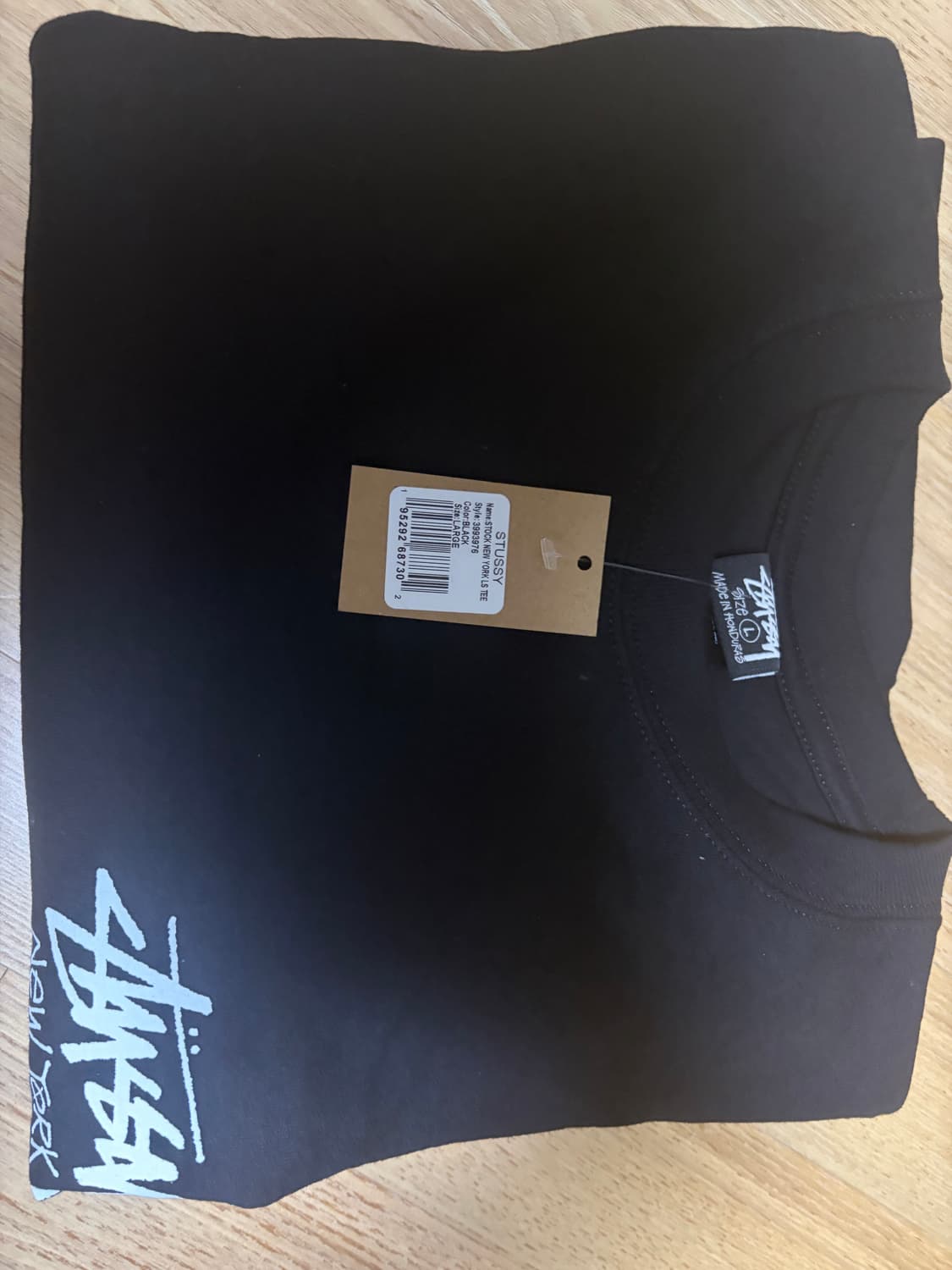 스투시 뉴욕 롱슬리브 L 블랙 상품이미지1