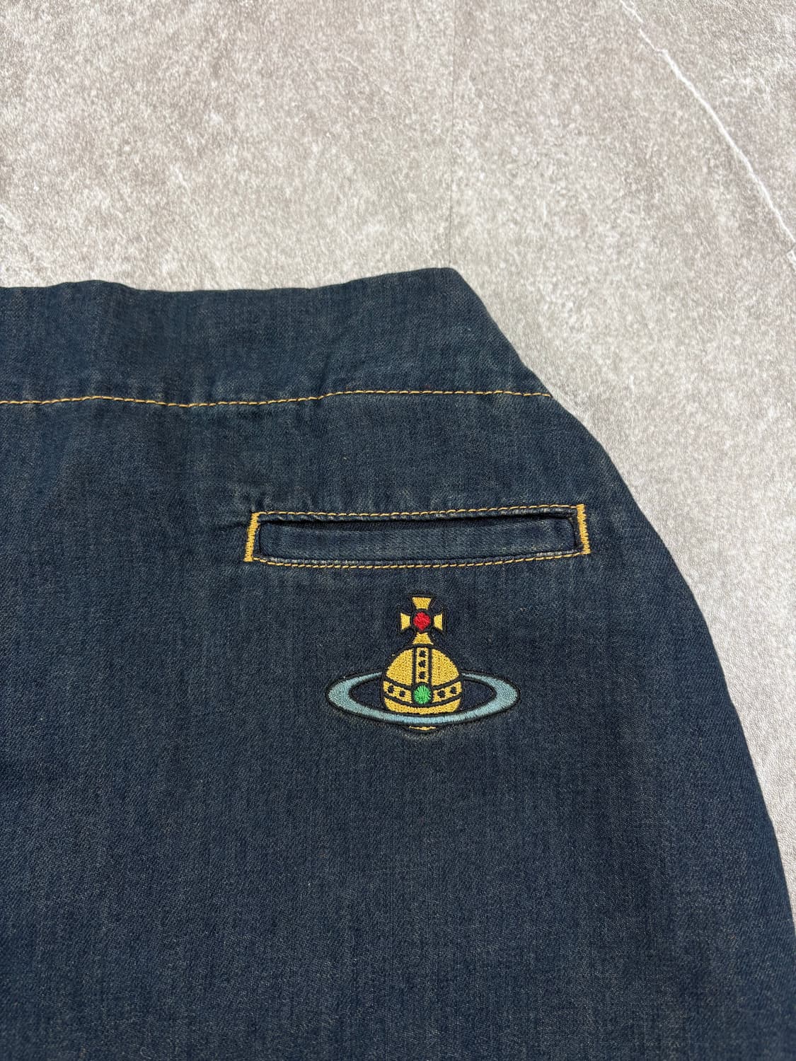 Vivienne westwood ORB Logo Denim Skirt   상품이미지10