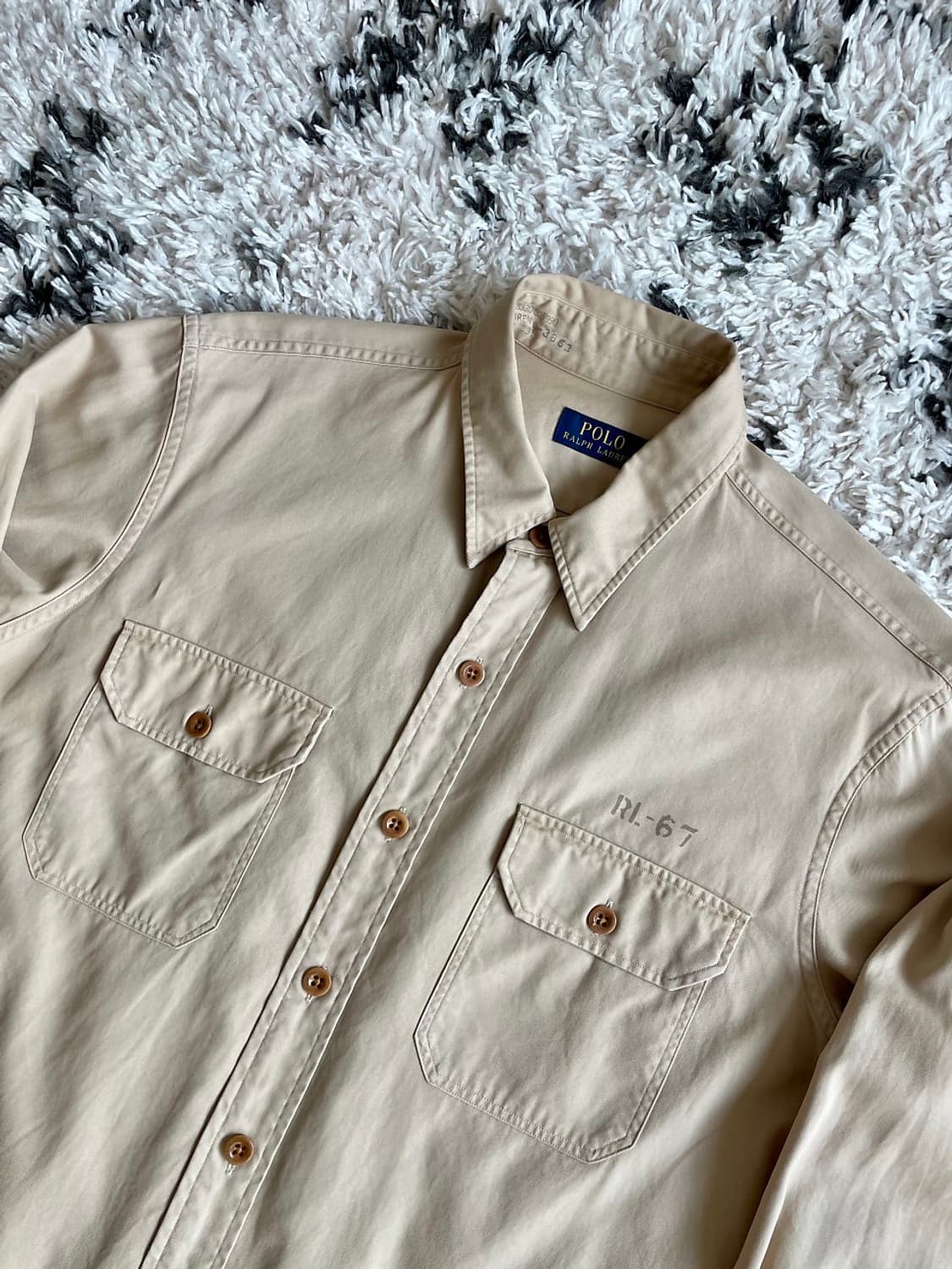 폴로 랄프로렌 하와이 해군 밀리터리 오피서 셔츠 상품이미지2