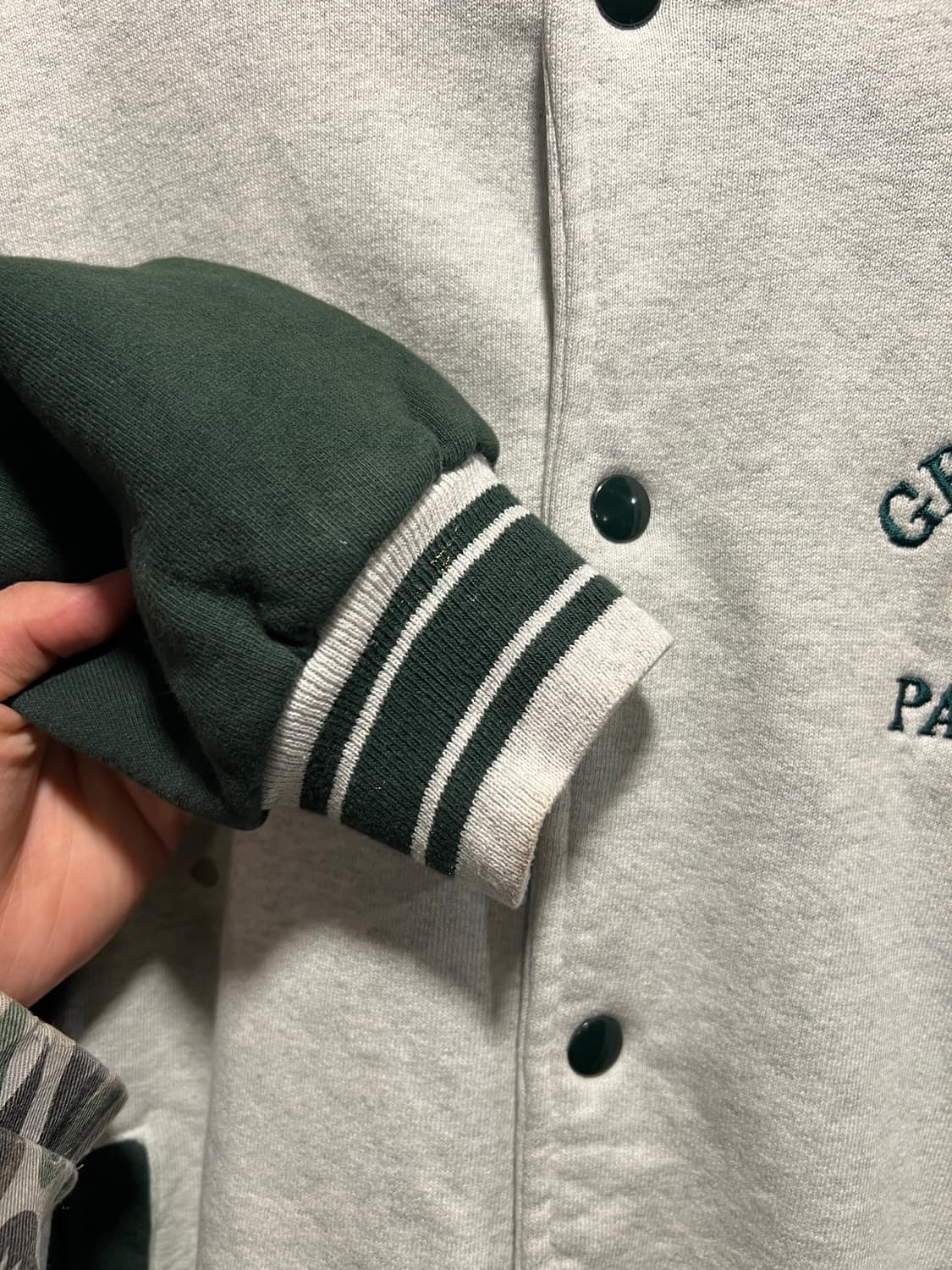 [2XL]프룻오브더룸 G-PACKERS 코튼 바시티 자켓 상품이미지6