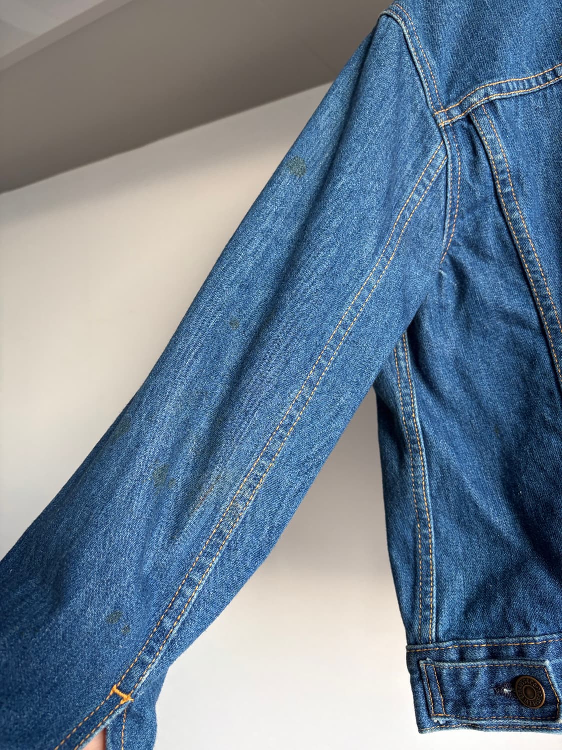 리바이스 오렌지탭 데님 자켓 m  made in u.s.a 상품이미지7