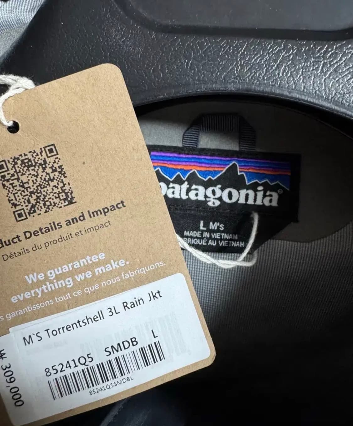 파타고니아 토렌쉘  스몰더블루 L 사이즈  상태 9.7/10  크림에서도 상품이미지2