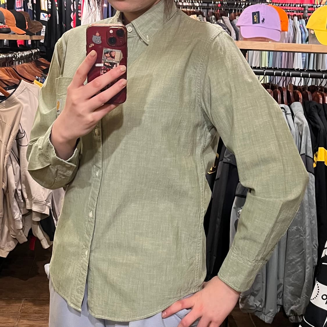 [HI] 칼하트 셔츠 카키 상품이미지4