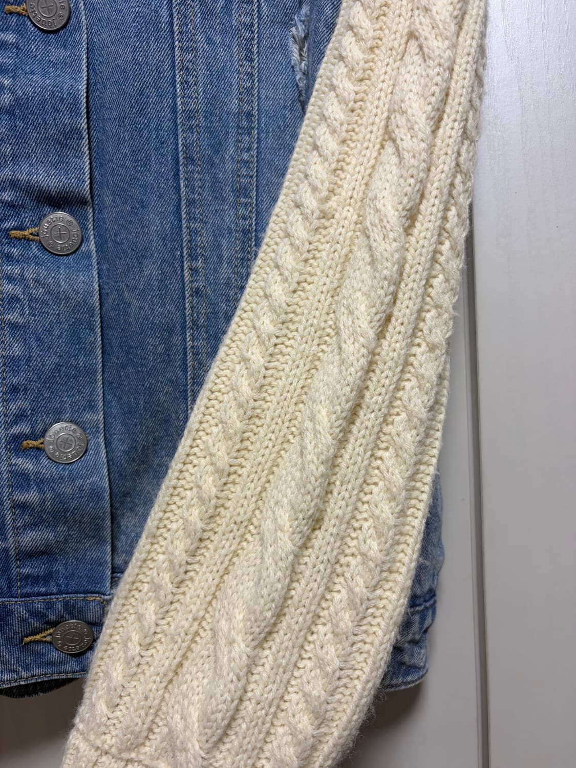 데님 니트 아우터(착샷0) 상품이미지4