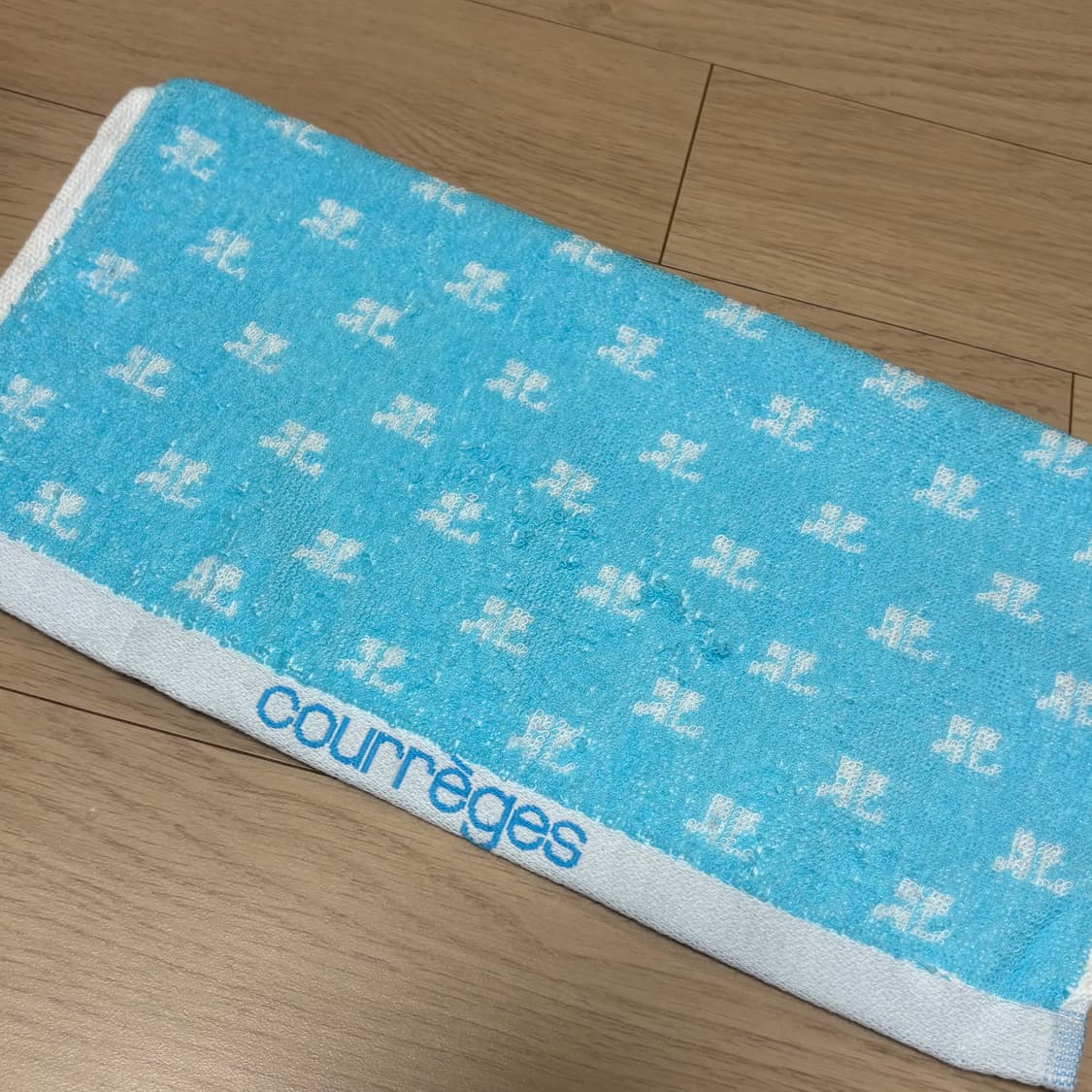 Courrèges 꾸레쥬 손수건 블루 상품이미지6