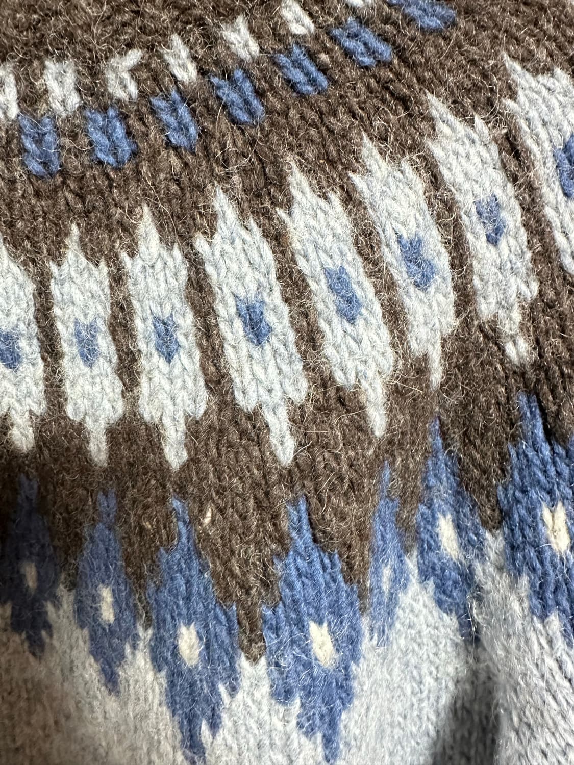 스카이블루 울 노르딕스웨터 상품이미지5