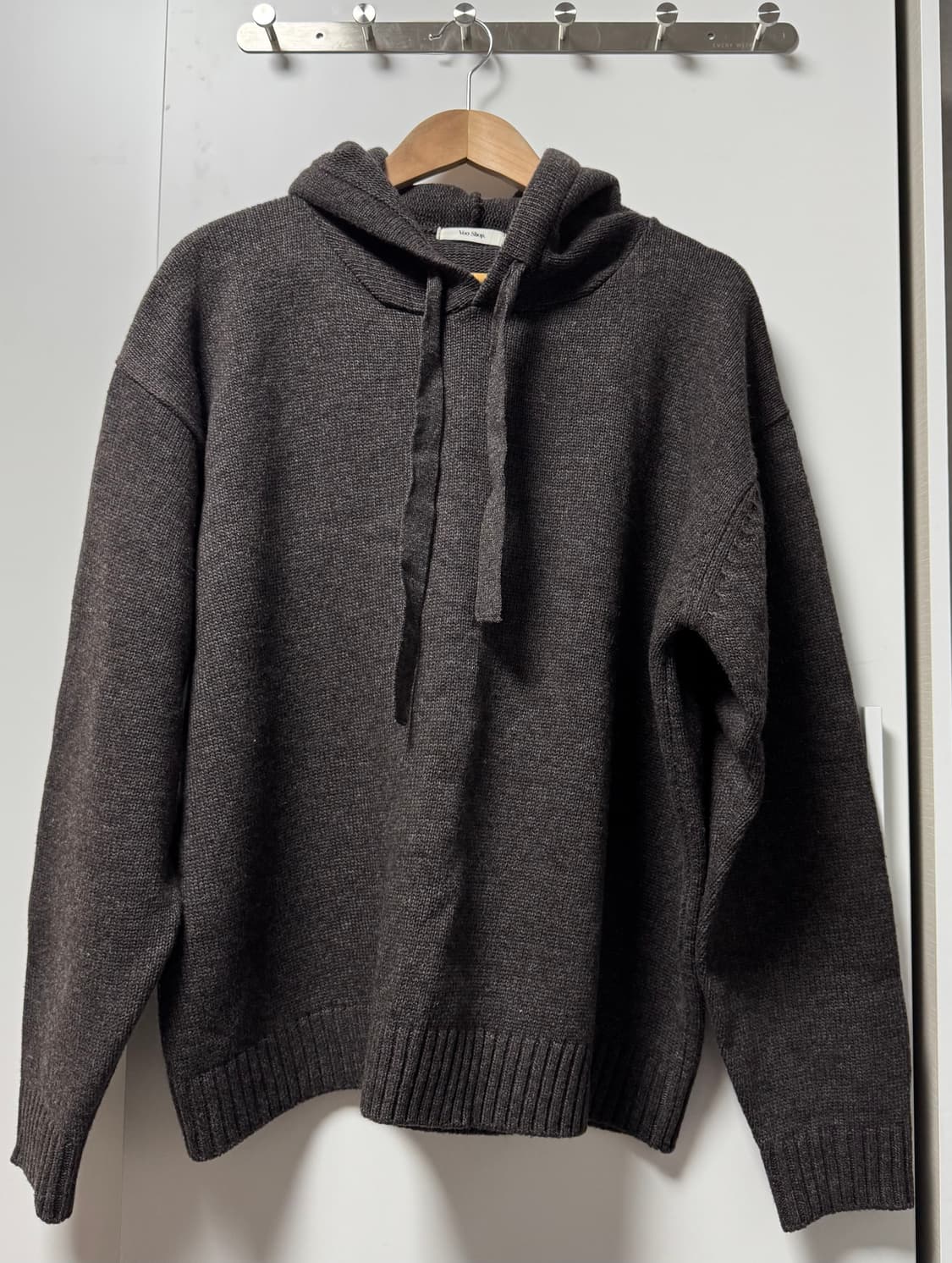 유루이 니트 후디 브라운 색상(수수료 무료) 상품이미지6