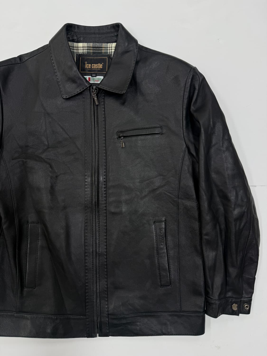 Sheepskin leather 집업 자켓 상품이미지2