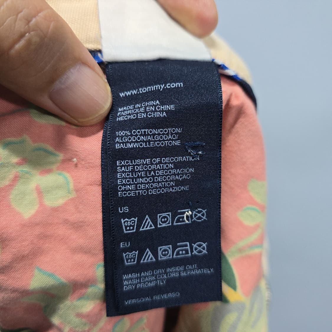 타미힐피거 TOMMY HILFIGER 패치워크 하프 팬츠 38 상품이미지7