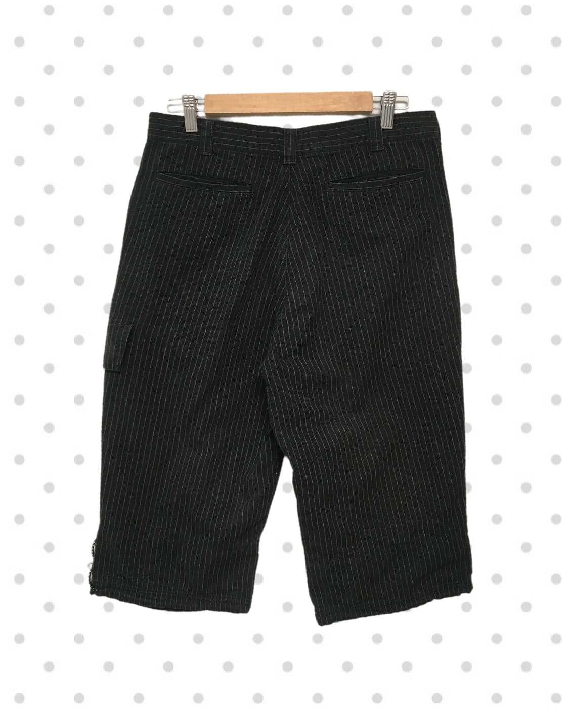 vintage pinstripe cargo pants black 상품이미지7