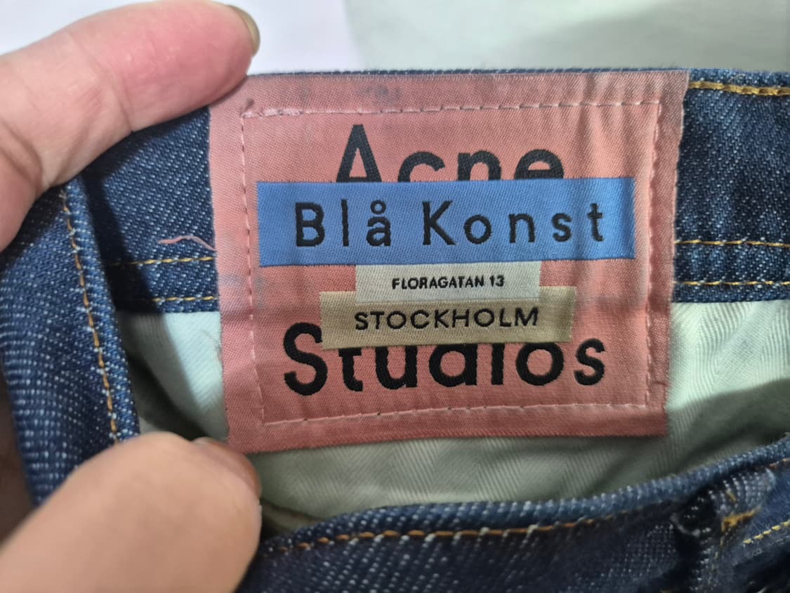 아크네 스튜디오 데님 버튼 플라이 진청 상품이미지3