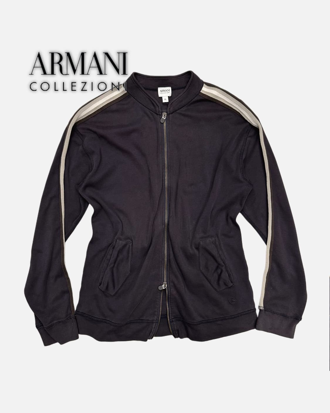 ARMANI grey sweat 2way zip-up 상품이미지1