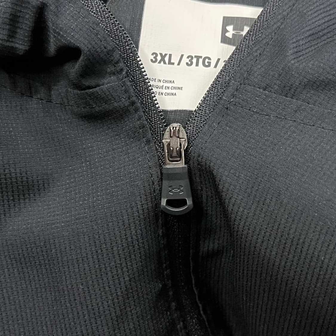 [정품/3XL] 언더아머 블랙 화이트 후드 바람막이 b19 상품이미지7