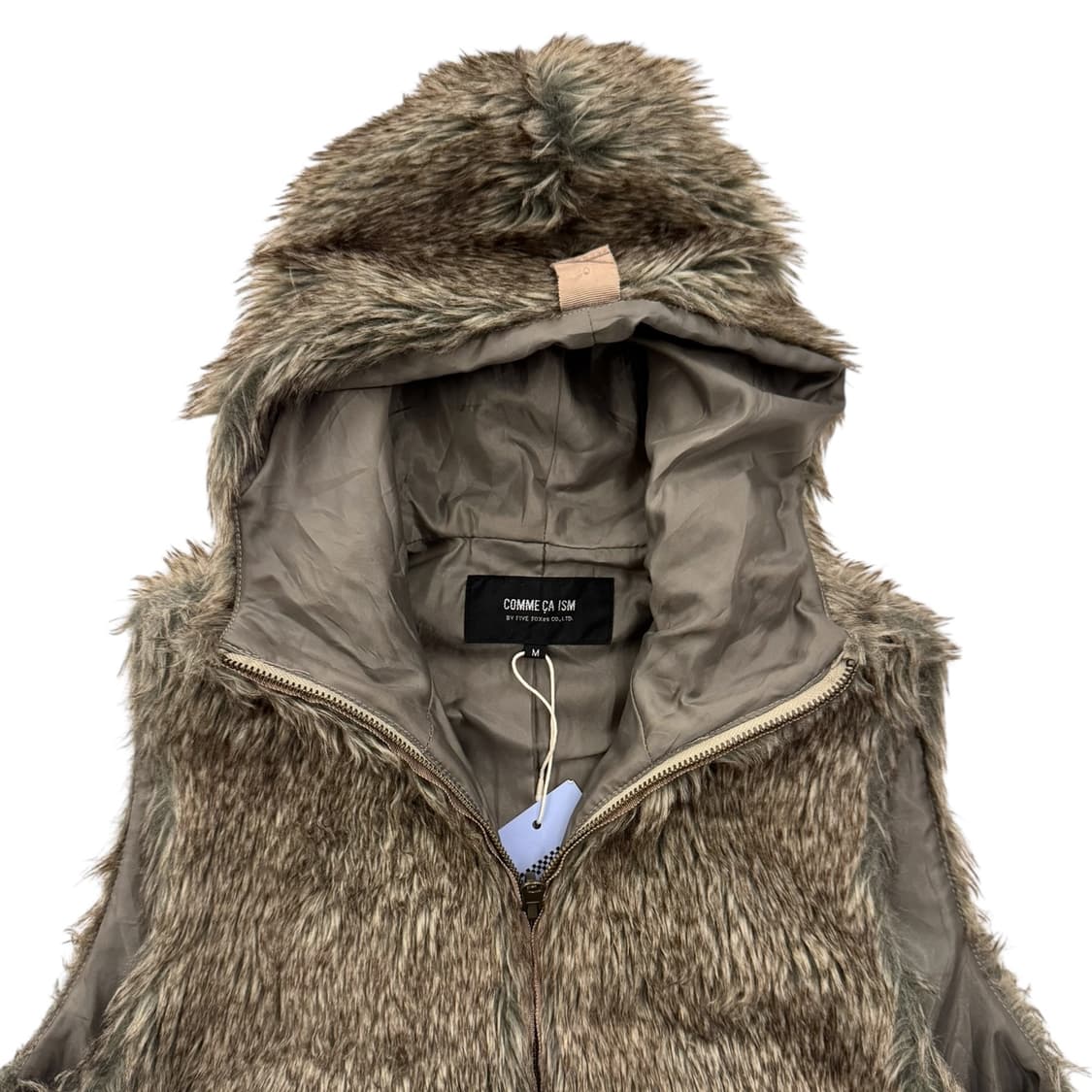 COMME CA ISM 꼼사이즘 퍼 후드 베스트 상품이미지4