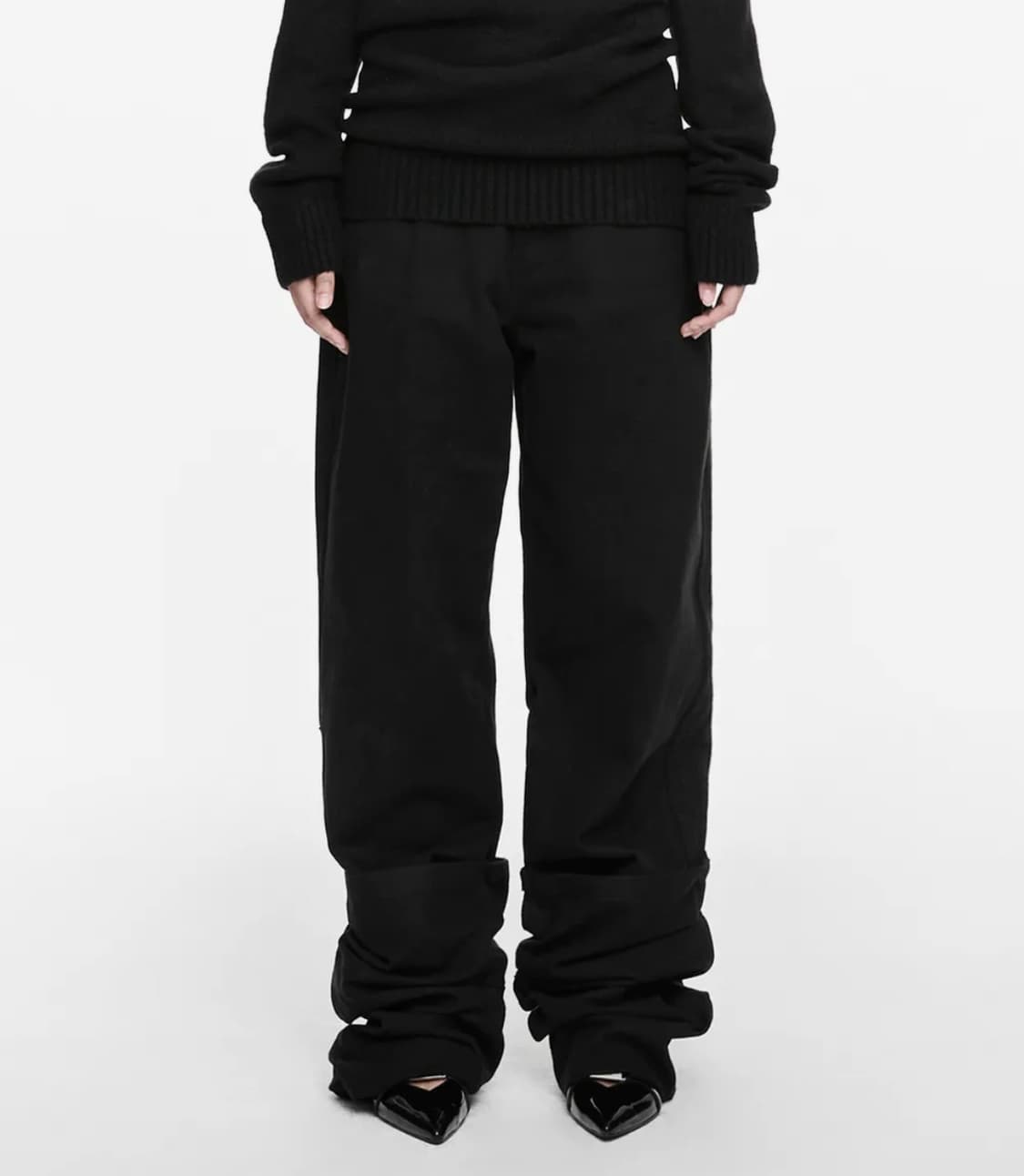 나체 reverse cotton pants Black (사이즈 2) 상품이미지1