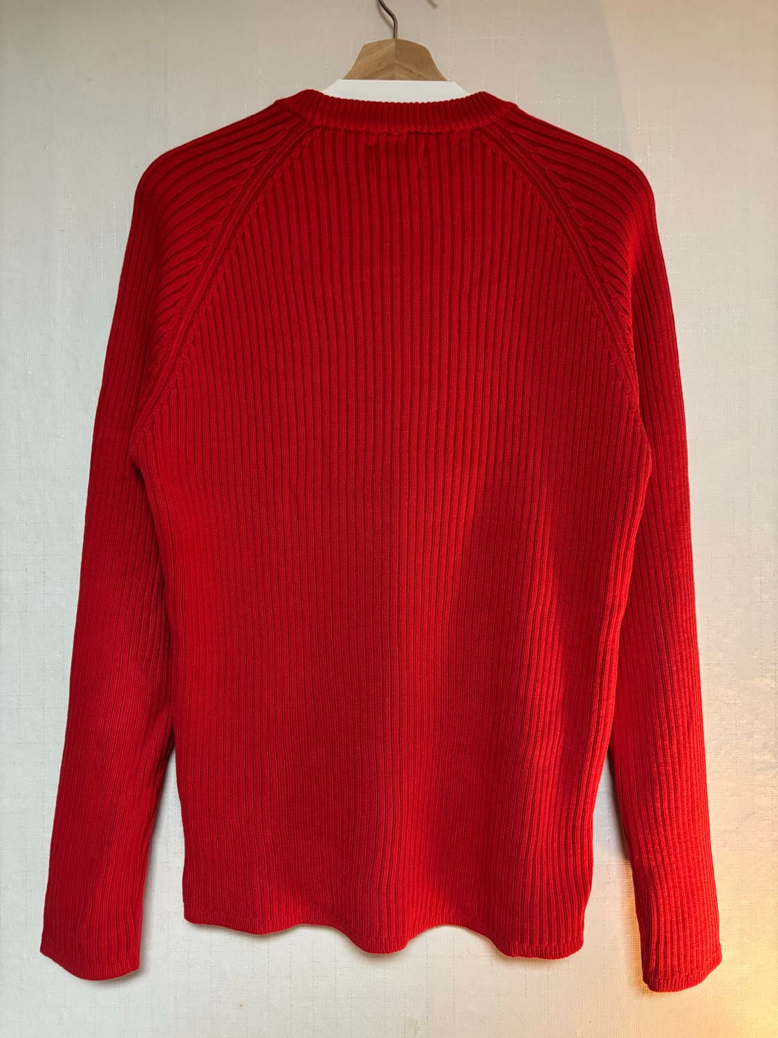 ZARA 자라 맨 레드 골지 니트 상품이미지5