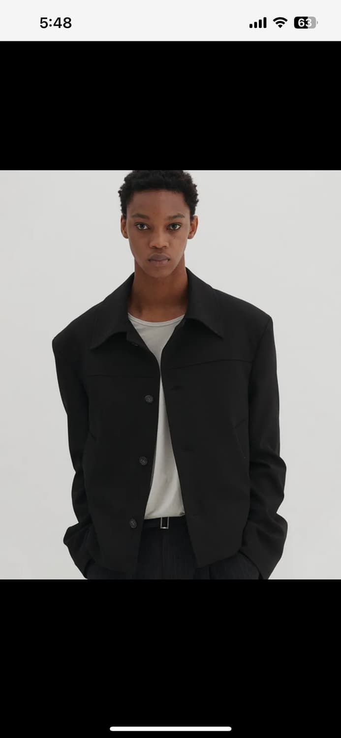 DNSR 디앤에스알 클레어 크롭 자켓 블랙 M 미사용 상품이미지2