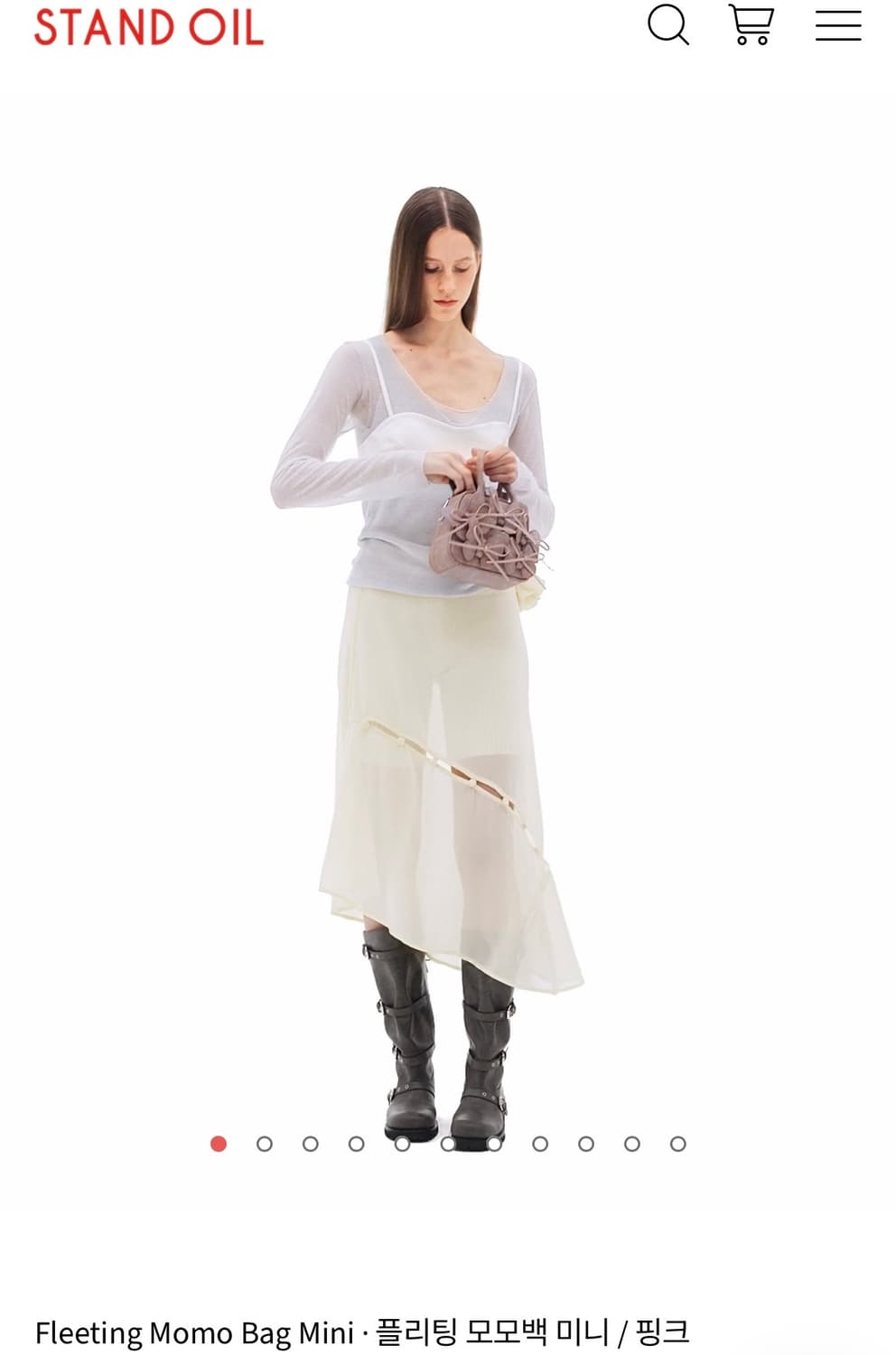 스탠드오일 플리팅 모모백 미니 핑크 상품이미지2