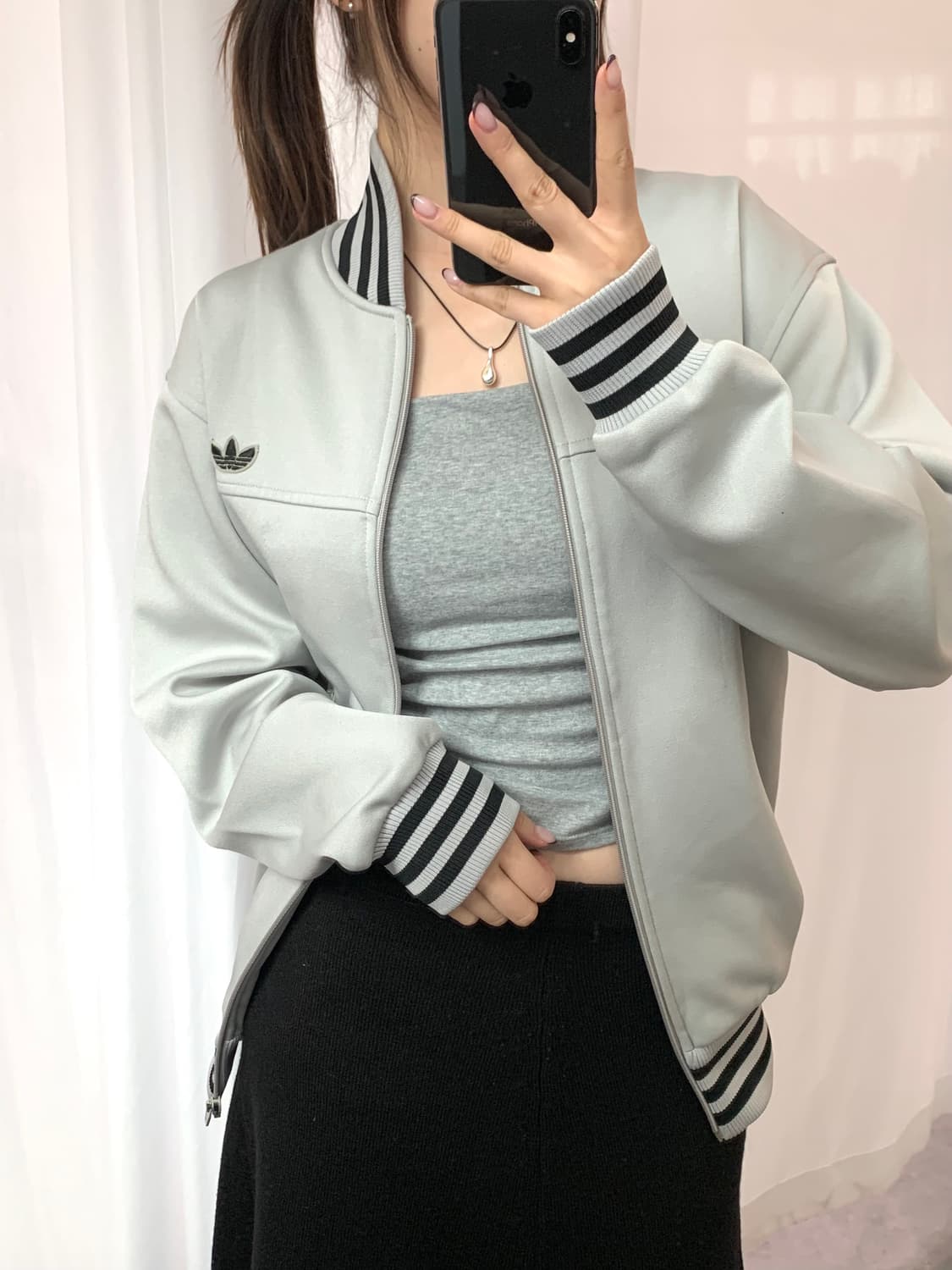 Adidas 아디다스 서독제 그레이 트랙탑 상품이미지3