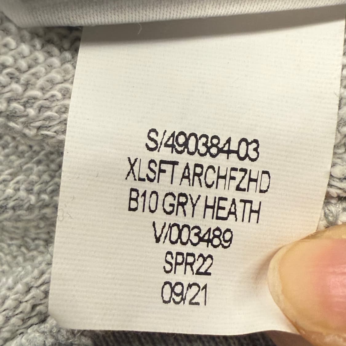 갭 그레이 로고 후드집업 상품이미지7