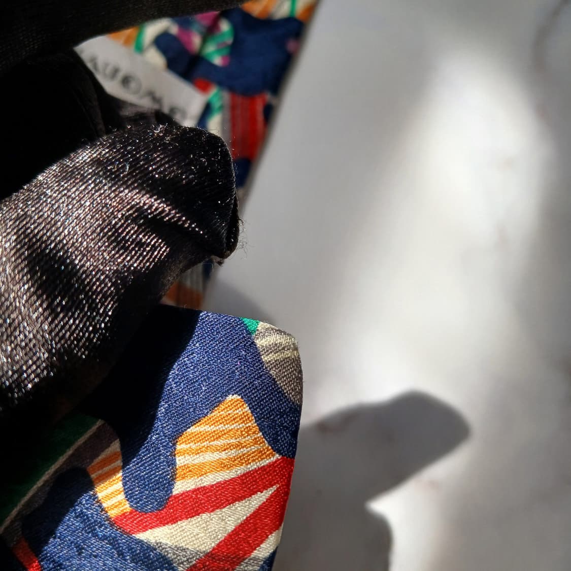 크리지아 실크 네이비 패턴 넥타이 9.9cm A등급 E912 상품이미지10