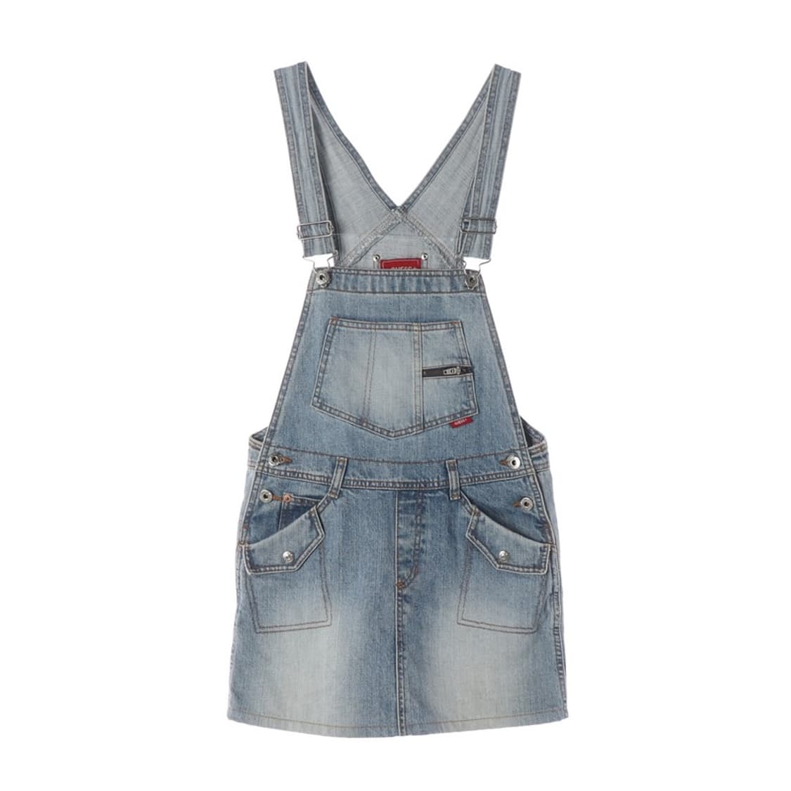 GUESS JEANS 데님 오버롤 원피스 스커트 상품이미지1