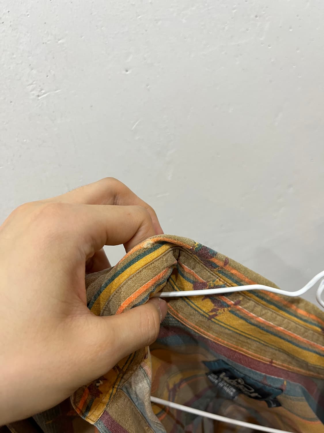 빈티지 울리치 청둥오리 셔츠 Made in INDIA (L) 상품이미지10