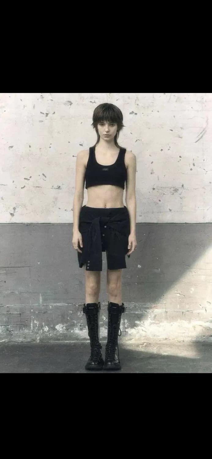 보헤미안서울 언발란스 셔츠 스커트 블랙 상품이미지2