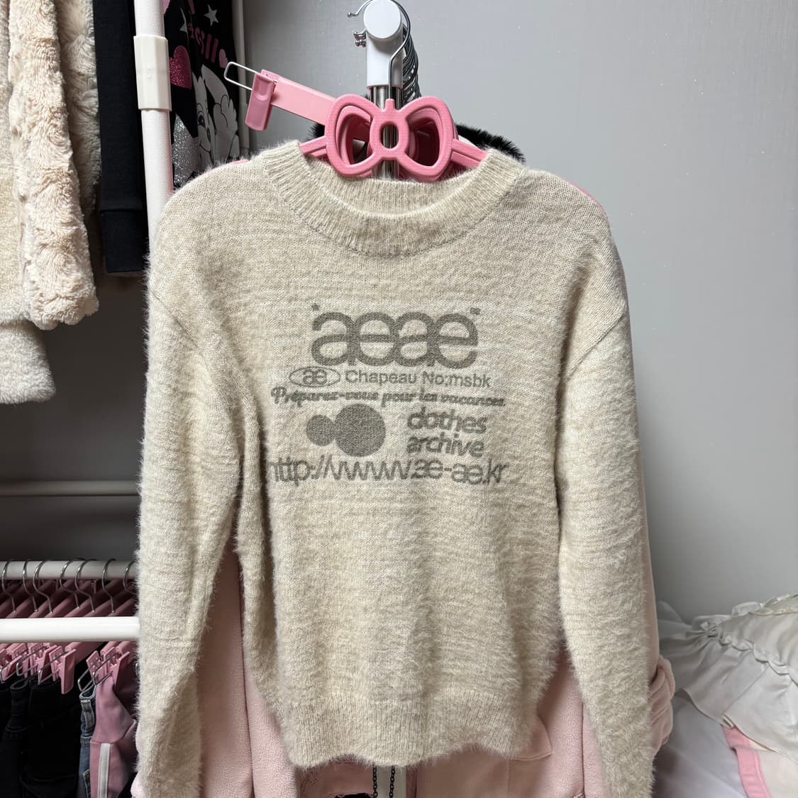 aeae 여성 크롭 니트 상품이미지3