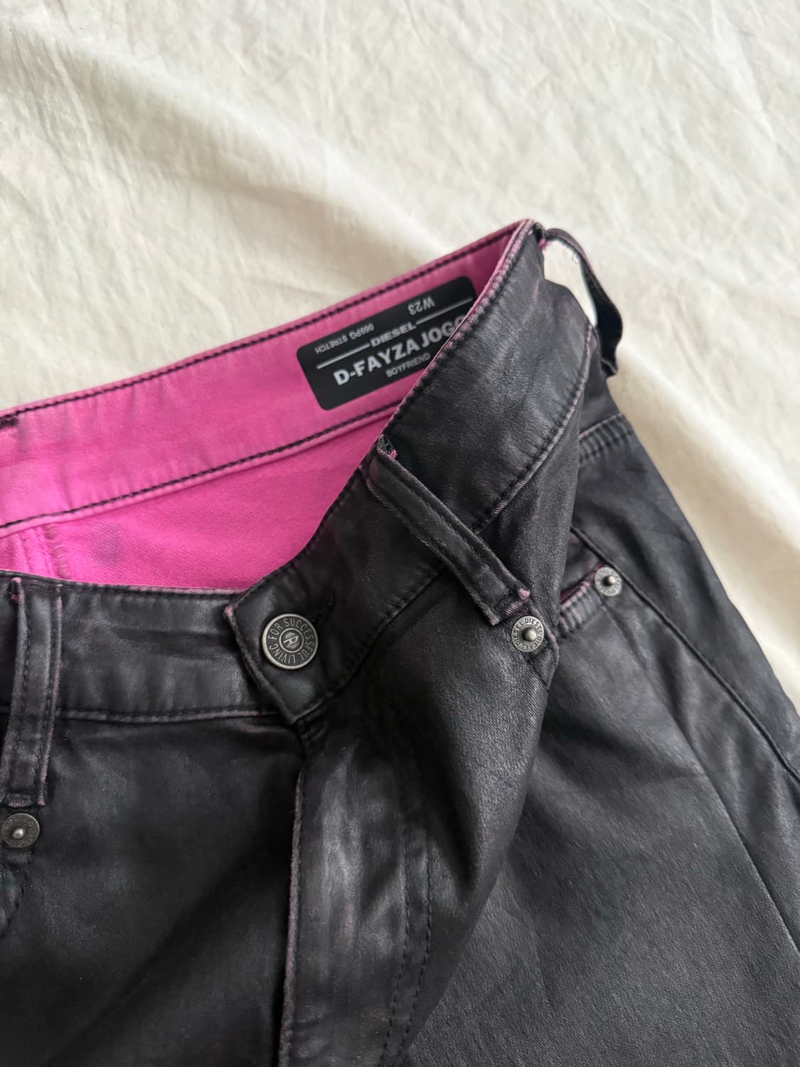 디젤 코팅 블랙진  상품이미지4