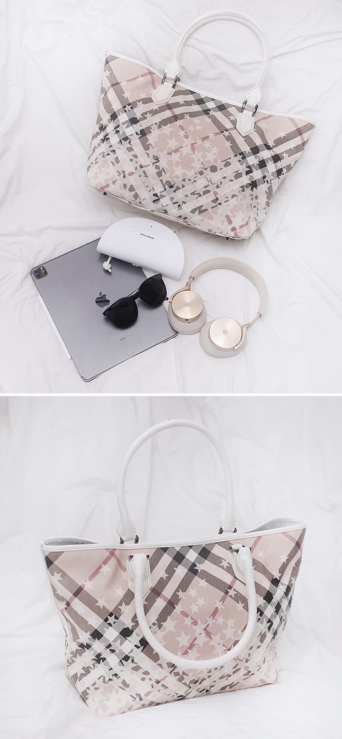 버버리 슈퍼 노바체크 화이트 스타 빅토트.숄더백 상품이미지2