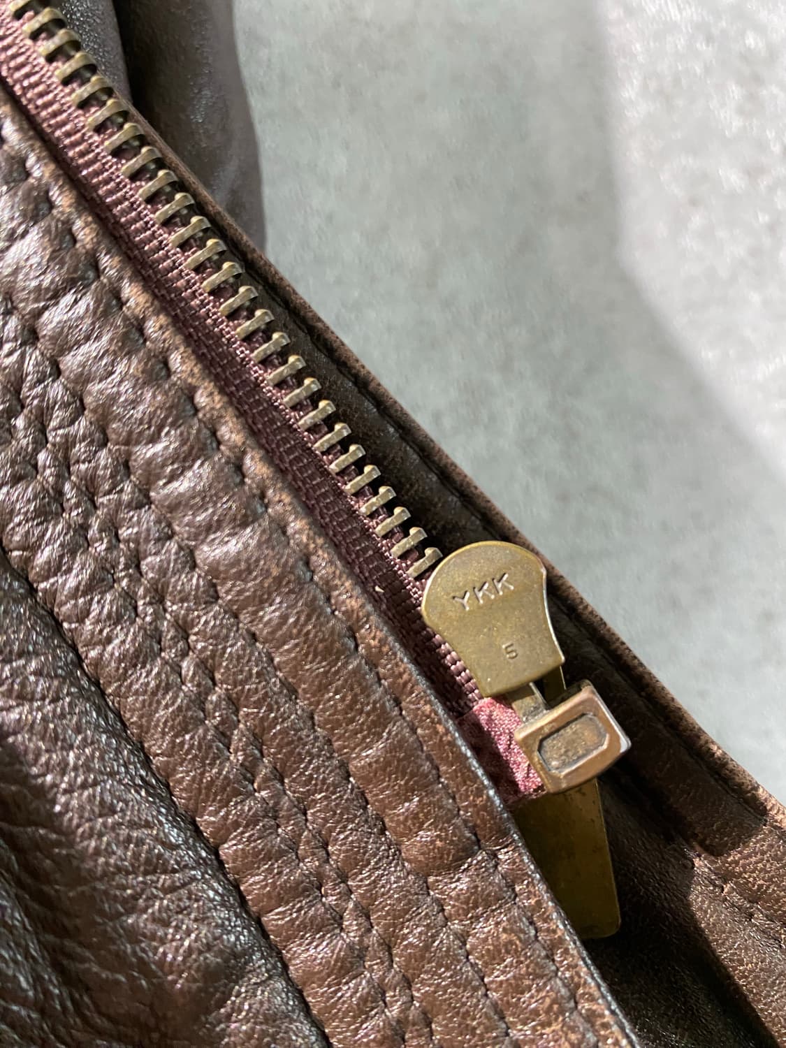 [90-95] 90s London Fog 런던포그 브라운 양가죽 레더코트 상품이미지4