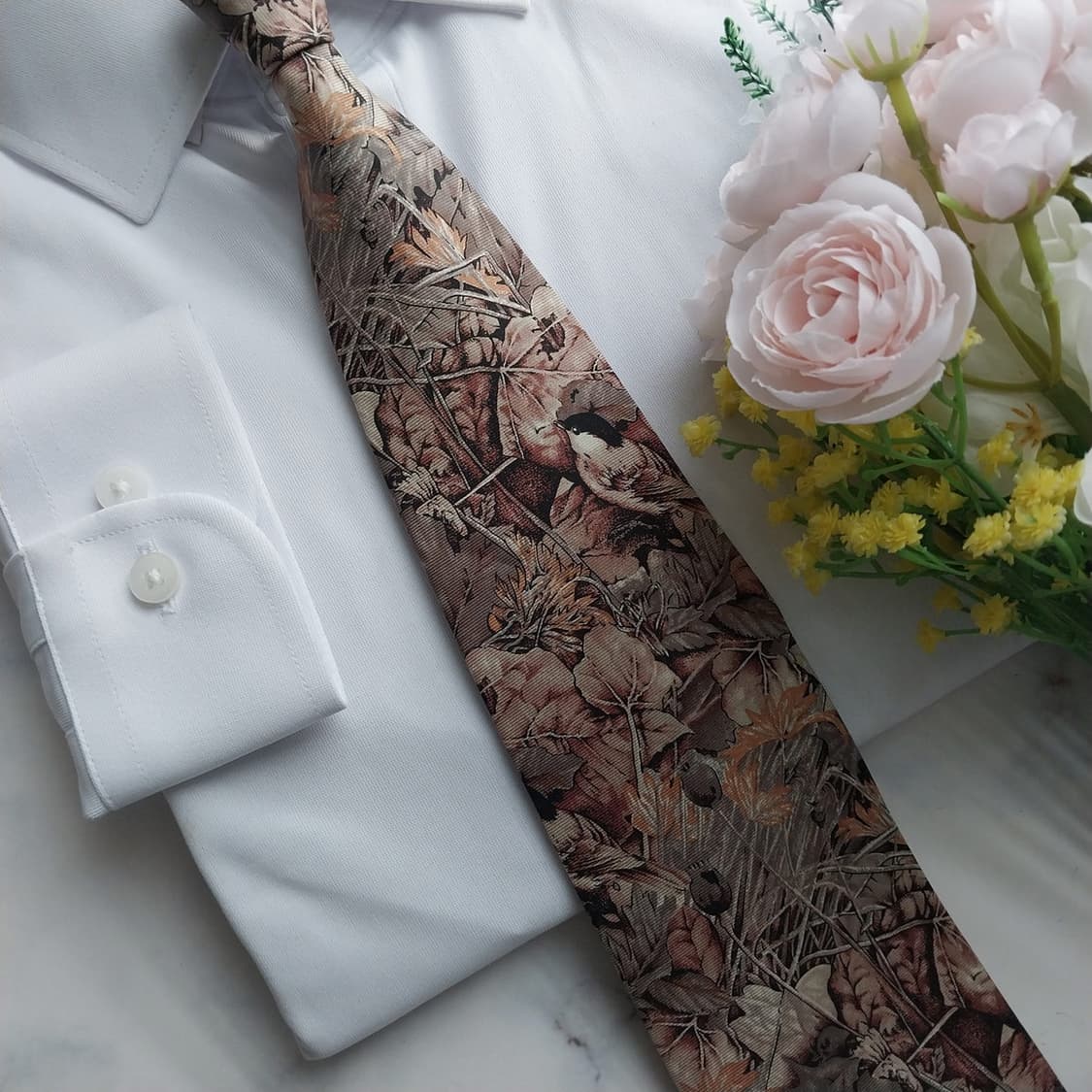 프린스 미셸 드 부르봉 실크 넥타이 9cm A+등급 K1289
 상품이미지8